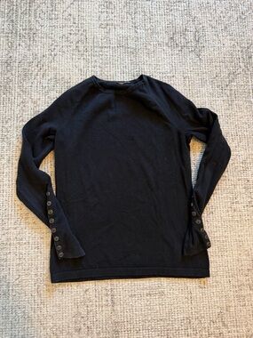 J. McLaughlin Black Crewneck Sweater